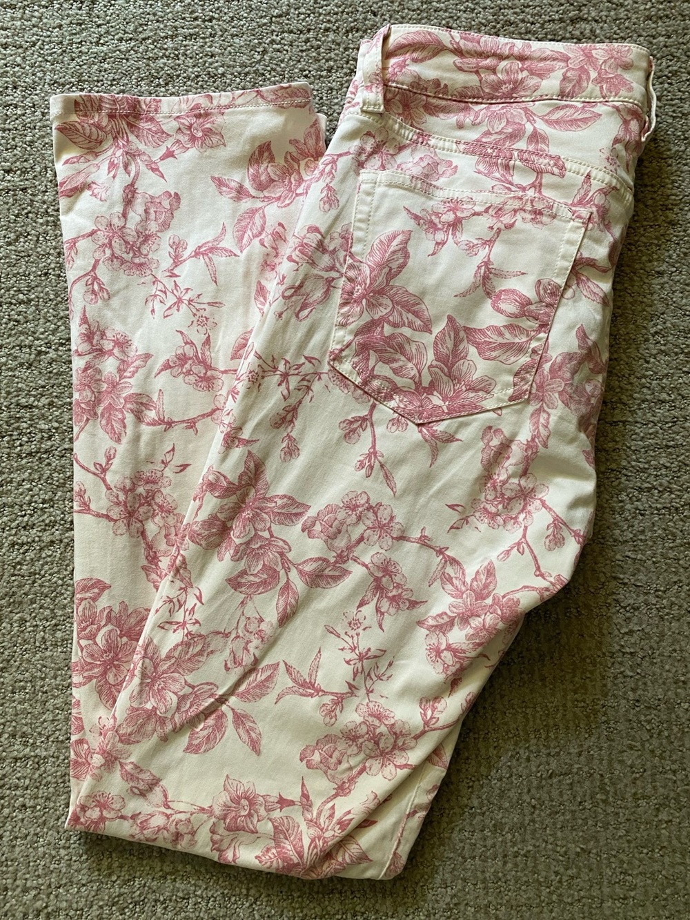 Ralph Lauren Floral Straight Leg Jeans Size 6